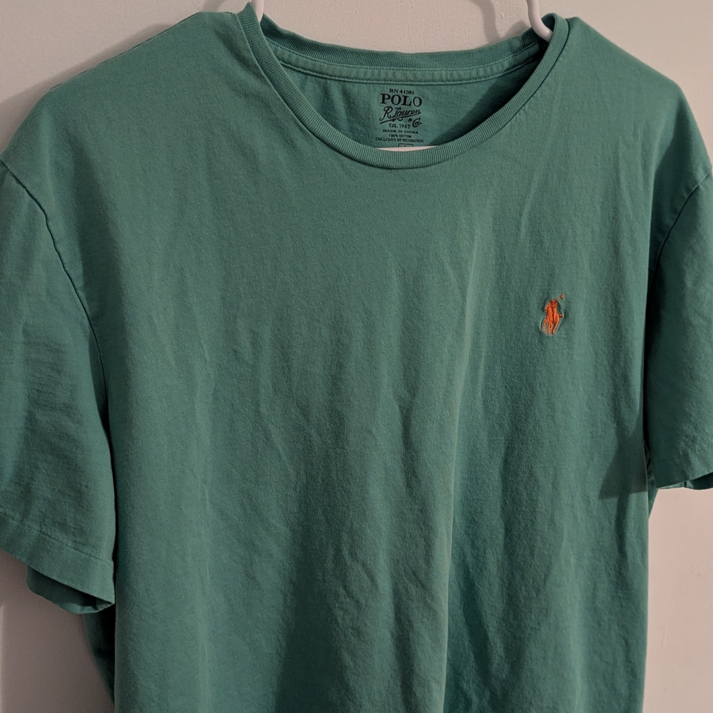 Polo by Ralph Lauren Men's Green T-Shirt